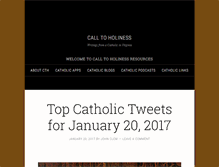 Tablet Screenshot of calltoholiness.us